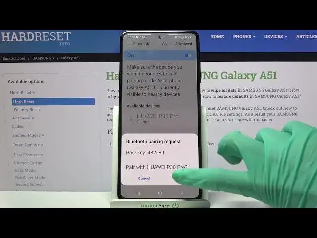 'Video thumbnail for SAMSUNG Galaxy A51 and Bluetooth Connection – Share Data via Bluetooth'
