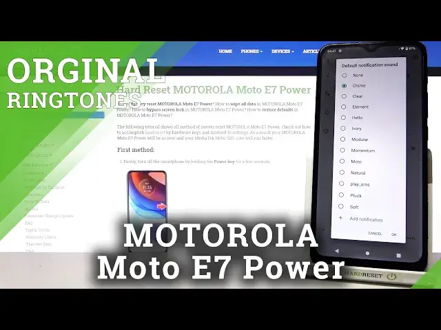 'Video thumbnail for Motorola Moto E7 Power - Notification Tones Presentation'