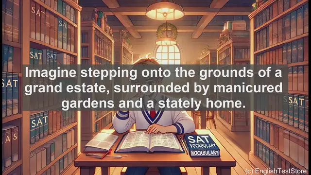 Video thumbnail for 5000 Must Know SAT Vocabulary - Manor: The Grand Estate Word for SAT Success