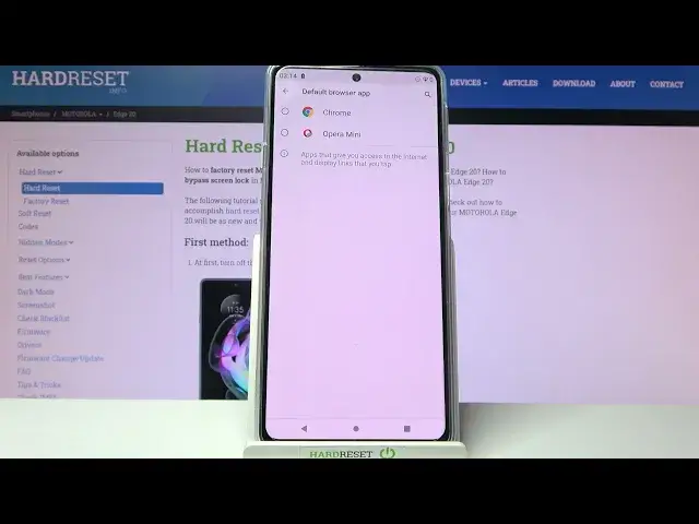 'Video thumbnail for How to Change Default Apps in MOTOROLA Edge 20  - Customize Default Apps'