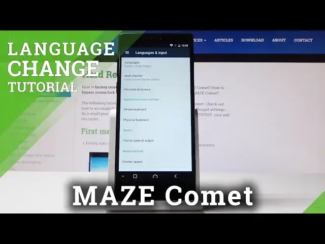Video thumbnail for How to Change Language in MAZE Comet - Language Settings