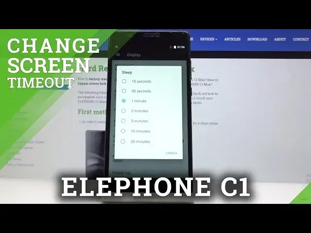 'Video thumbnail for ELEPHONE C1 Max Set Up Screen Timeout'