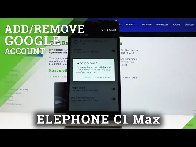 Video thumbnail for How to Add / Remove Google Account in ELEPHONE C1 Max