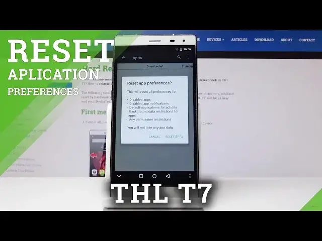 'Video thumbnail for How to Reset App Preferences on THL T7 - Reset App Settings'