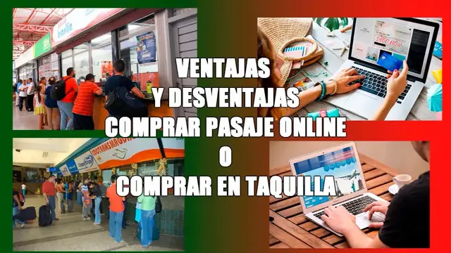 Video thumbnail for ✅ VENTAJAS y ❌DESVENTAJAS de 🧐 comprar pasajes de BUS 🚌 on line vs comprar en taquilla.