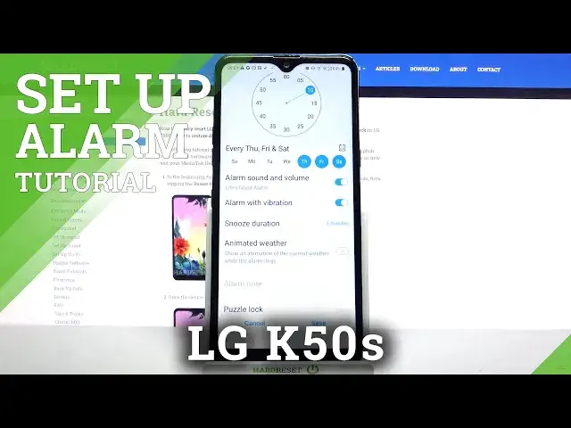Video thumbnail for How to Set Up Alarm Clock in LG K50S – Alarm Clock Adjustment