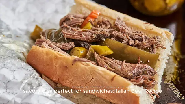 Video thumbnail for Italian beef recipe