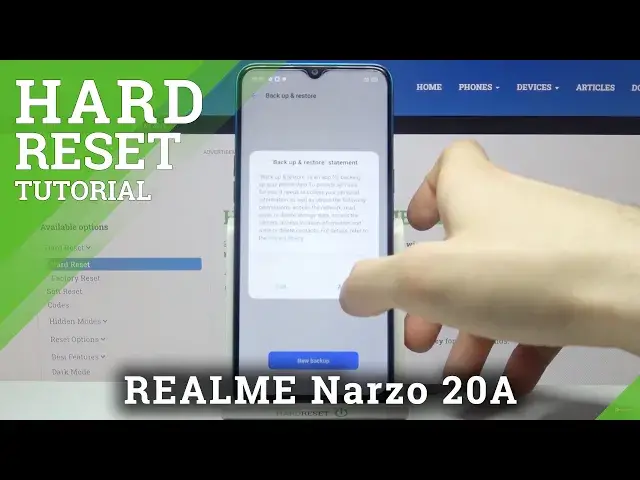 Video thumbnail for How to Master Reset REALME Narzo 20A – Restore Defaults Settings