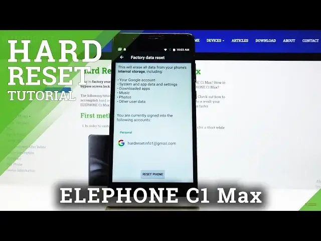 Video thumbnail for ELEPHONE C1 Max Hard Reset / Wipe Data