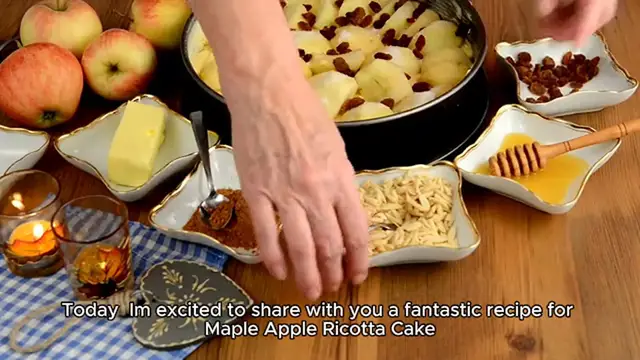 Video thumbnail for Maple Apple Ricotta Cake recipe