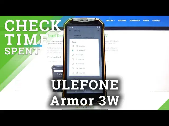 Video thumbnail for How to Check Total Screen Timeout in ULEFONE Armor 3W – Find Time Spent on Screen