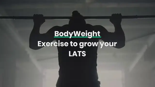 Video thumbnail for Bodyweight exercises to grow your lats