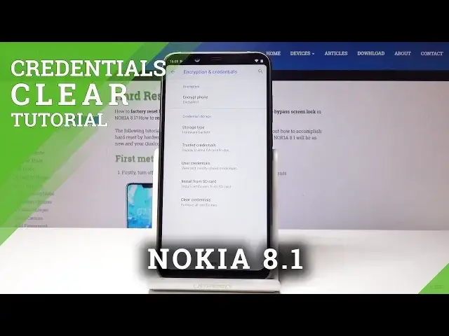 'Video thumbnail for How to Clear Credentials in NOKIA 8.1 - Remove All Licenses'