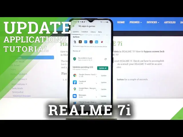 'Video thumbnail for How to Update Apps in REALME 7i – Download Updates'