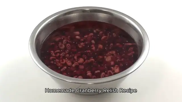 Video thumbnail for Homemade Cranberry Relish Recipe