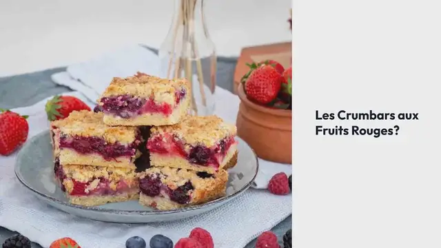 Video thumbnail for CRUMBARS AUX FRUITS ROUGES