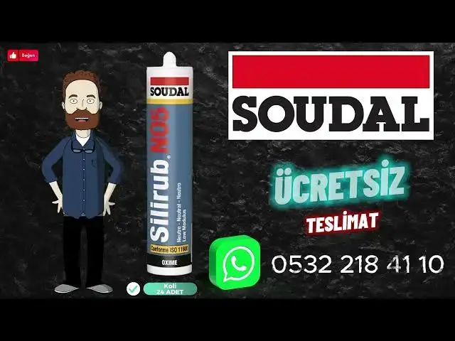 'Video thumbnail for "Soudal Silirub No5 Nötr Silikon: Mükemmel Su Geçirmezlik ve Dayanıklı Yapışma Çözümü" SOUDAL #no5'