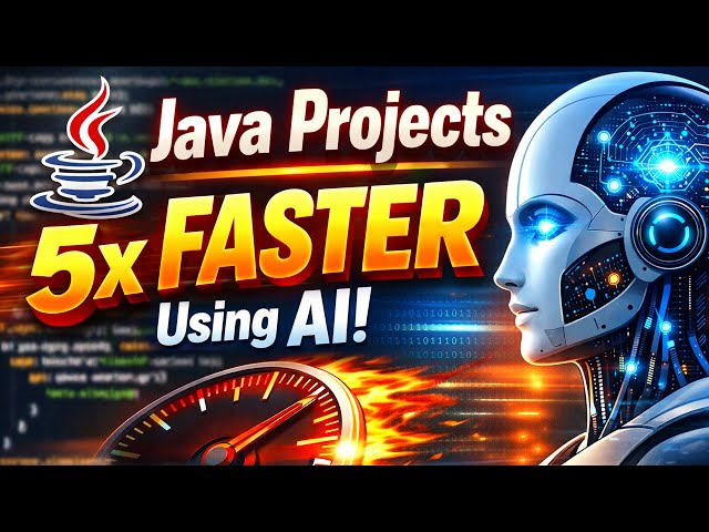 Video thumbnail for Java projects 5x faster using AI