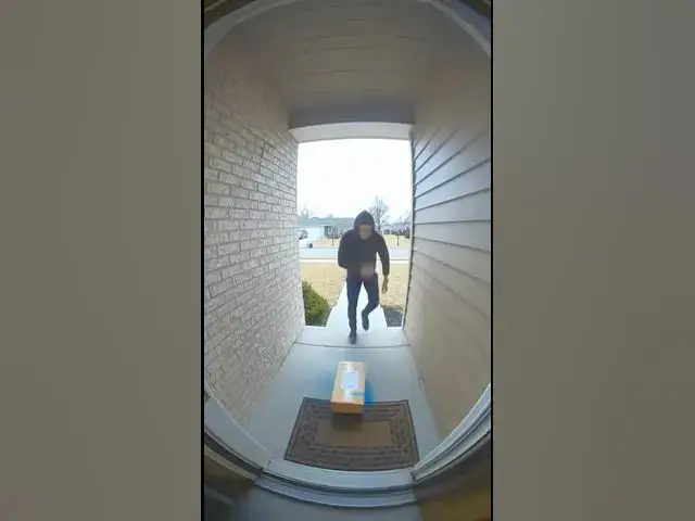 Video thumbnail for Package Thief Gets Instant Karma as Porch Pirate Box Explodes in Cloud of Blue Dye