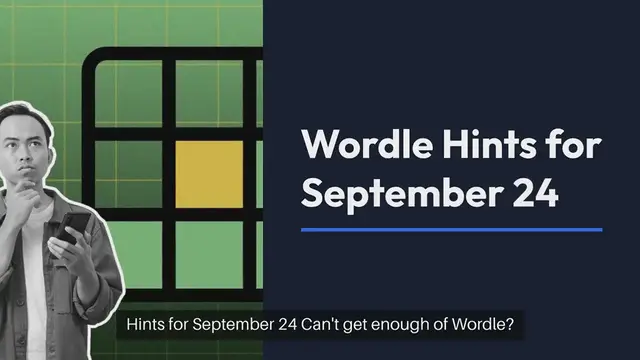 Video thumbnail for Wordle today: Here's the answer hints for September 24
