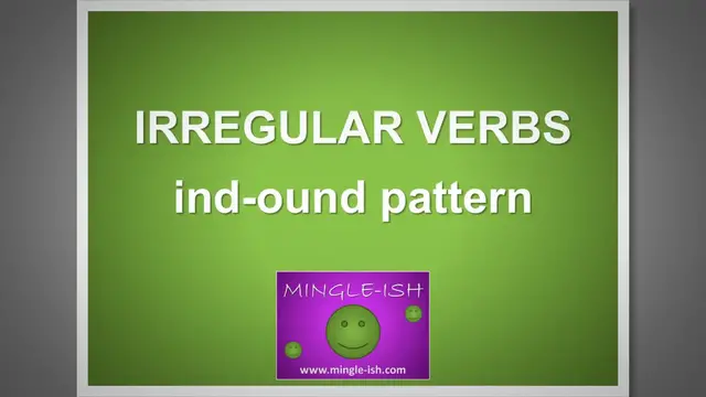 'Video thumbnail for Irregular Verbs: ind-ound Pattern'