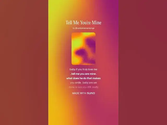 Video thumbnail for tell me you are mine written by Carl Reneman