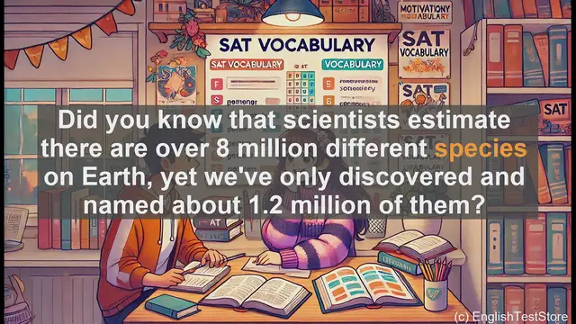 Video thumbnail for 5000 Must Know SAT Vocabulary - Species: Key Biology Term for SAT Vocabulary