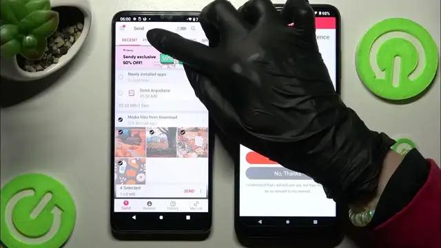 Video thumbnail for Transfer files from an Android Device to T-MOBILE Revvl 6 Pro 5G ( Send Anywhere )