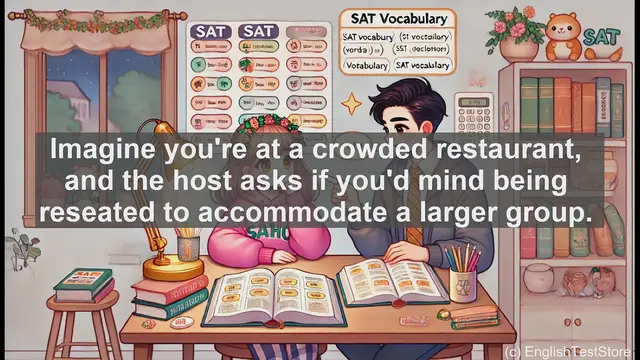 Video thumbnail for 5000 Must Know SAT Vocabulary - SAT Vocabulary: Understanding and Using 'Reseat'