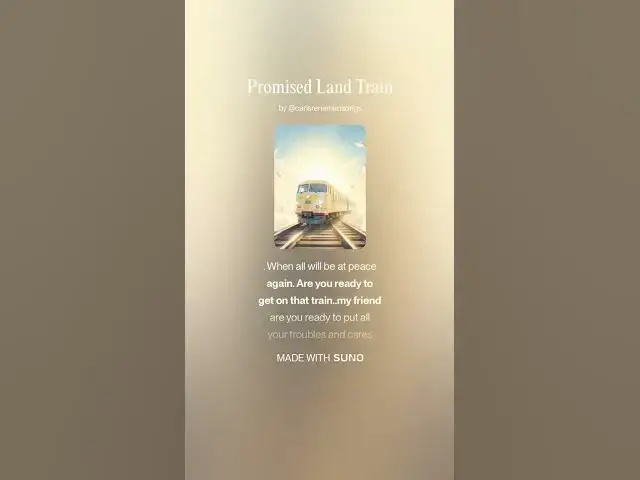Video thumbnail for promise land train written by Carl Reneman
