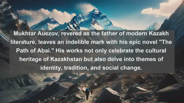 Video thumbnail for Exploring Literary Gems: Top 10 Famous Writers from Kazakhstan