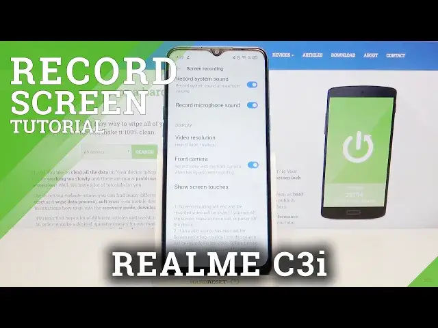 Video thumbnail for How to Enable Font Camera in Screen Recorder on REALME C3i – Screen Recorder Settings