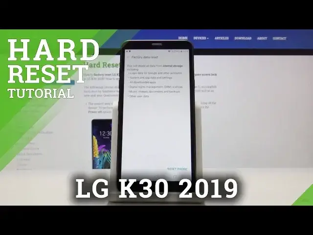 Video thumbnail for How to Hard Reset LG K30 2019 - Factory Data Reset