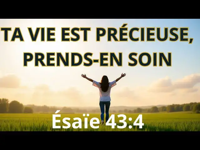 'Video thumbnail for Prenez soin de vous – Prière puissante pour restaurer votre vie unique donnée par Dieu.'