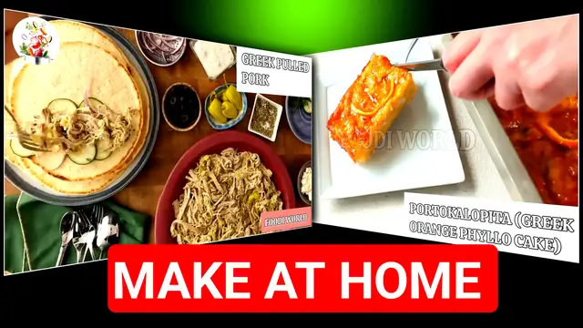 'Video thumbnail for GREEK EASY RECIPE Portokalopita and pulled pork'