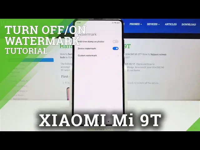 'Video thumbnail for How to Turn On Watermark in XIAOMI Mi 9T – Customize Watermark'