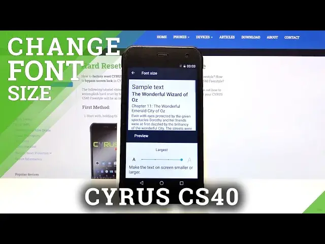 'Video thumbnail for Font Size - CYRUS CS40 & Display Customization'