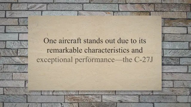 'Video thumbnail for C-27J Spartan – The Miniature Hercules'