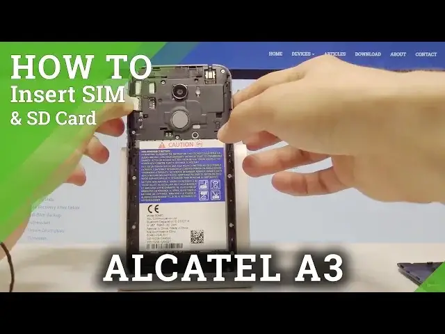 'Video thumbnail for ALCATEL A3 Install Nano SIM and Micro SD Card'