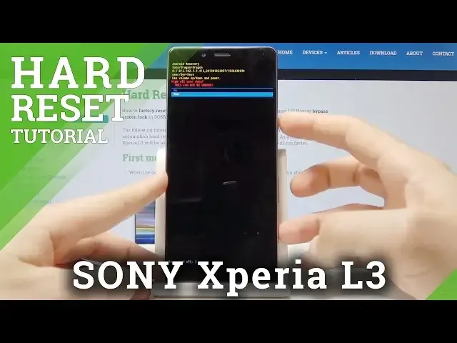 Video thumbnail for Hard Reset SONY Xperia L3 - Bypass Screen Lock / SONY Factory Reset by Recovery Mode
