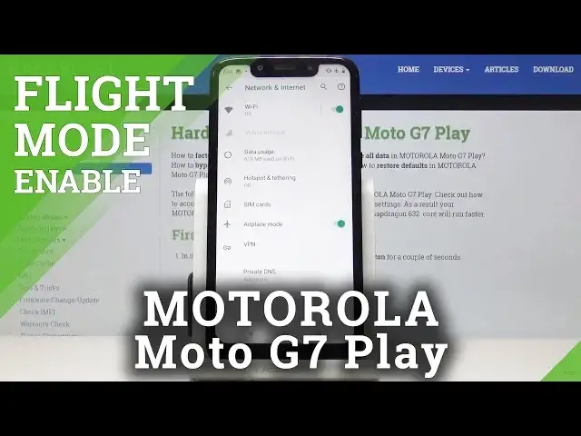 Video thumbnail for How to Use Flight Mode in Motorola Moto G7 Play - Enable Airplane Mode