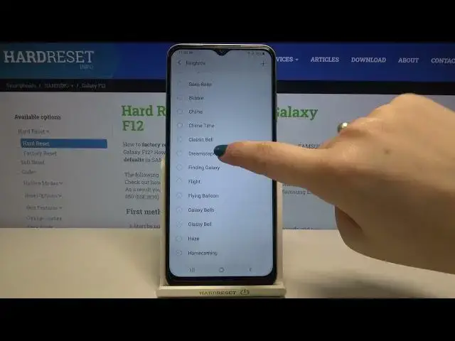 'Video thumbnail for How to Change Ringtone on SAMSUNG Galaxy F12 – Sound Settings'