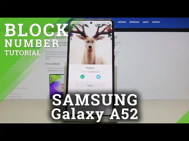 'Video thumbnail for How to Block Number in SAMSUNG Galaxy A52 – Block Texts & Calls'