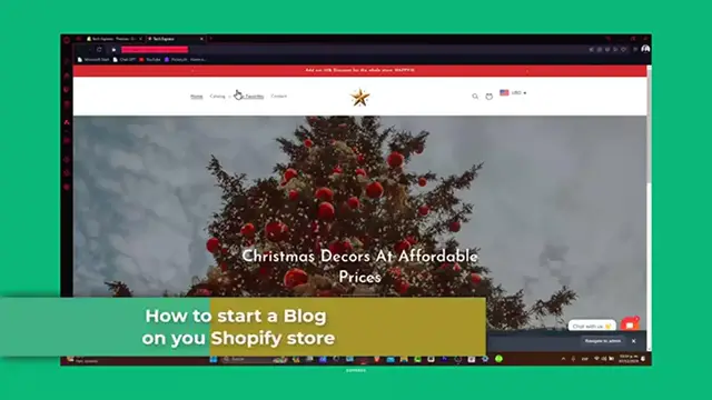 'Video thumbnail for How To Start A Blog On Shopify (2024) Shopify Blog Tutorial'