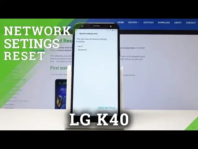'Video thumbnail for How to Reset Network Settings in LG K40 - Restore Network Configuration'