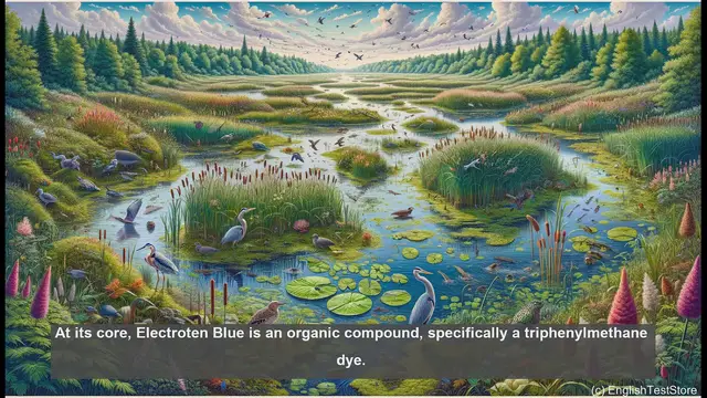 Video thumbnail for Electroten Blue in biology - meaning, definition and examples