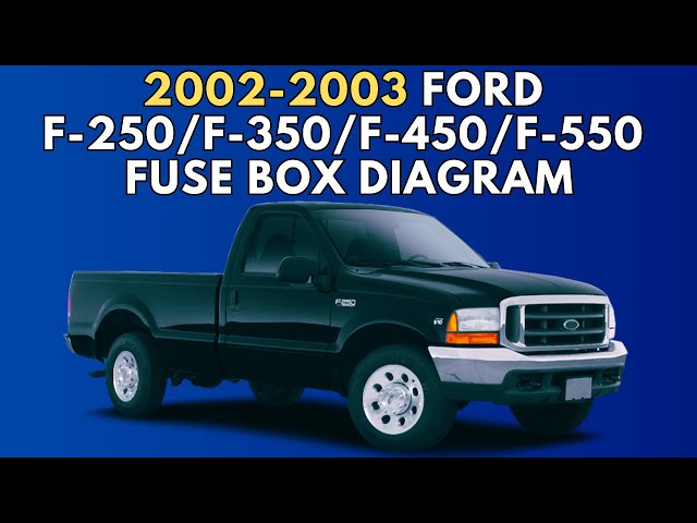 Video thumbnail for Fusebox Location & Diagrams: (2002/2003) Ford F-250, F-350, F-450 & F-550 #fuseboxdiagram
