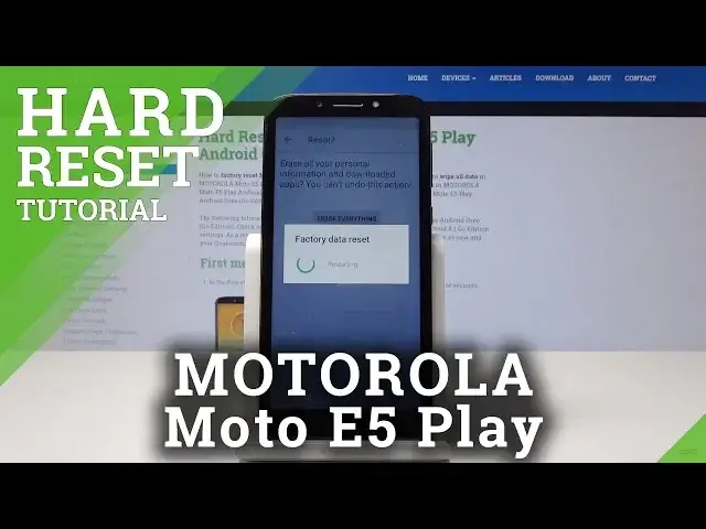 'Video thumbnail for How to Perform Hard Reset on MOTOROLA Moto E5 Play - Factory Reset / Wipe Data'