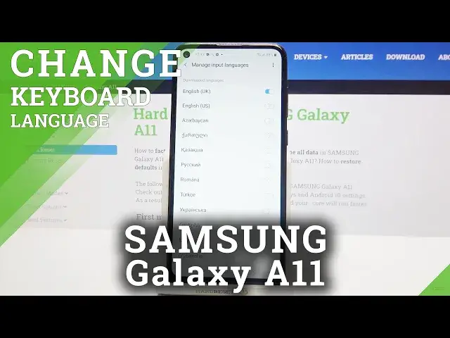 'Video thumbnail for How to Change Keyboard Language on SAMSUNG Galaxy A11 – Open Keyboard Settings'