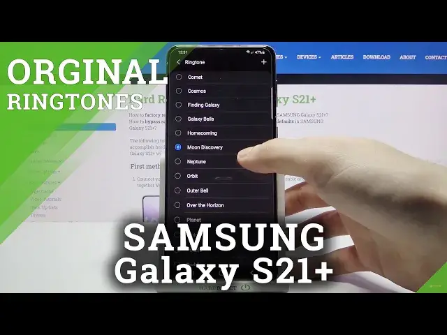 'Video thumbnail for How to Change Ringtone in SAMSUNG Galaxy S21+ - Ringtone Settings'